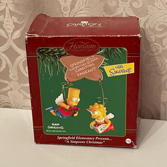 Carlton Cards Springfield Elementary Presents A Simpsons Christmas Ornament 2002 - Picture 2 of 15